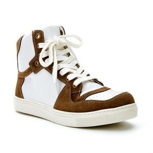 Matisse Brown and White High Top Sneaker